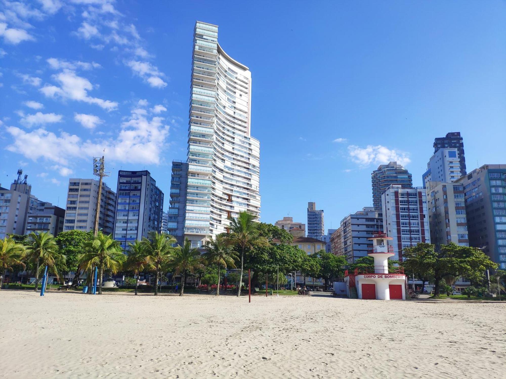 Book Santos - Unlimited 3202 - 2 Quartos Alto Padrao Vista Mar Bagian luar foto